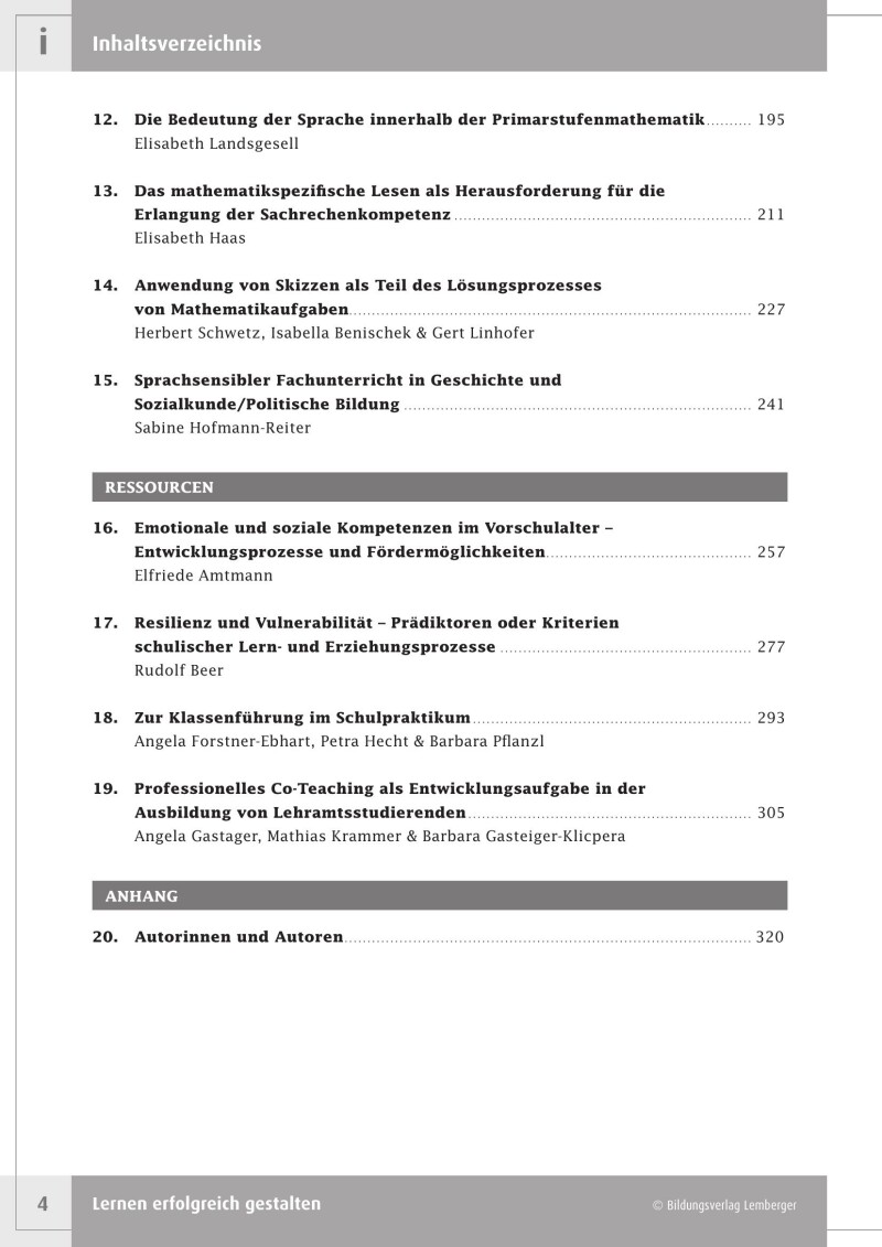 Lernen erfolgreich gestalten