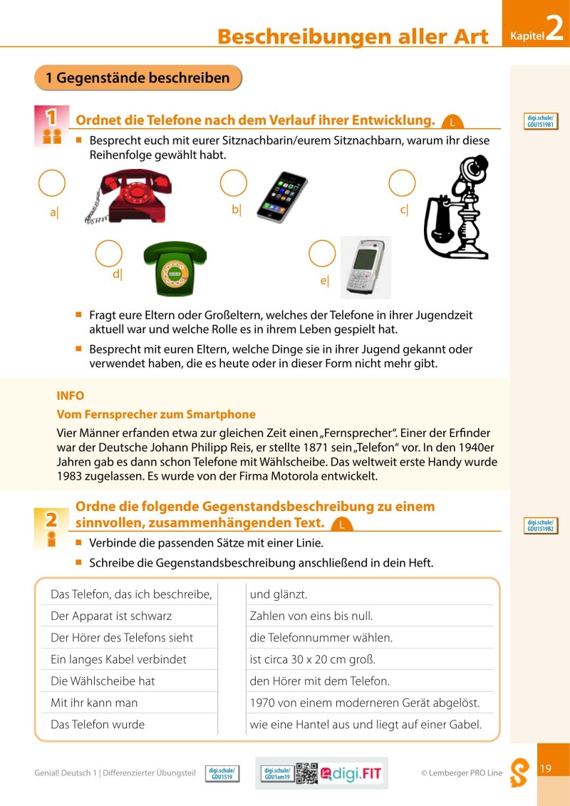 Genial! Deutsch 1 – Sprachbuch IKT LP’23 v.1.2 / Differenzierter Übungsteil mit Gratis E-Book; PLUS-Versionen mit der Vollversion eSquirrel