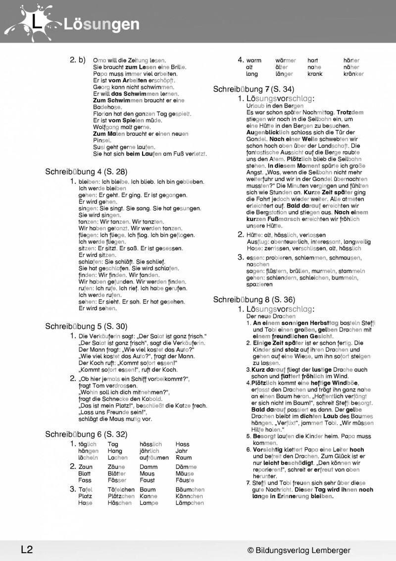 Ich kann's! - Ferien-Trainings-Heft Deutsch 4 mit Lösungen