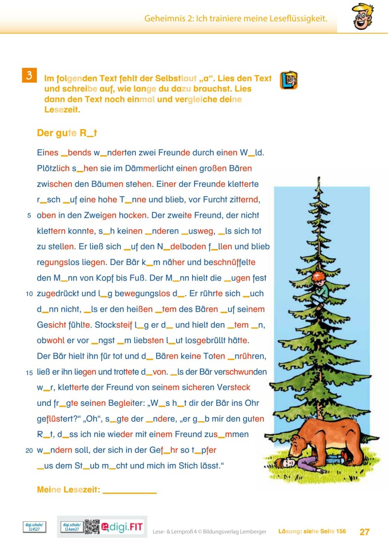 Lese- und Lernprofi 4 LP’23 v1.1 / Schulbuch – silbierte Ausgabe