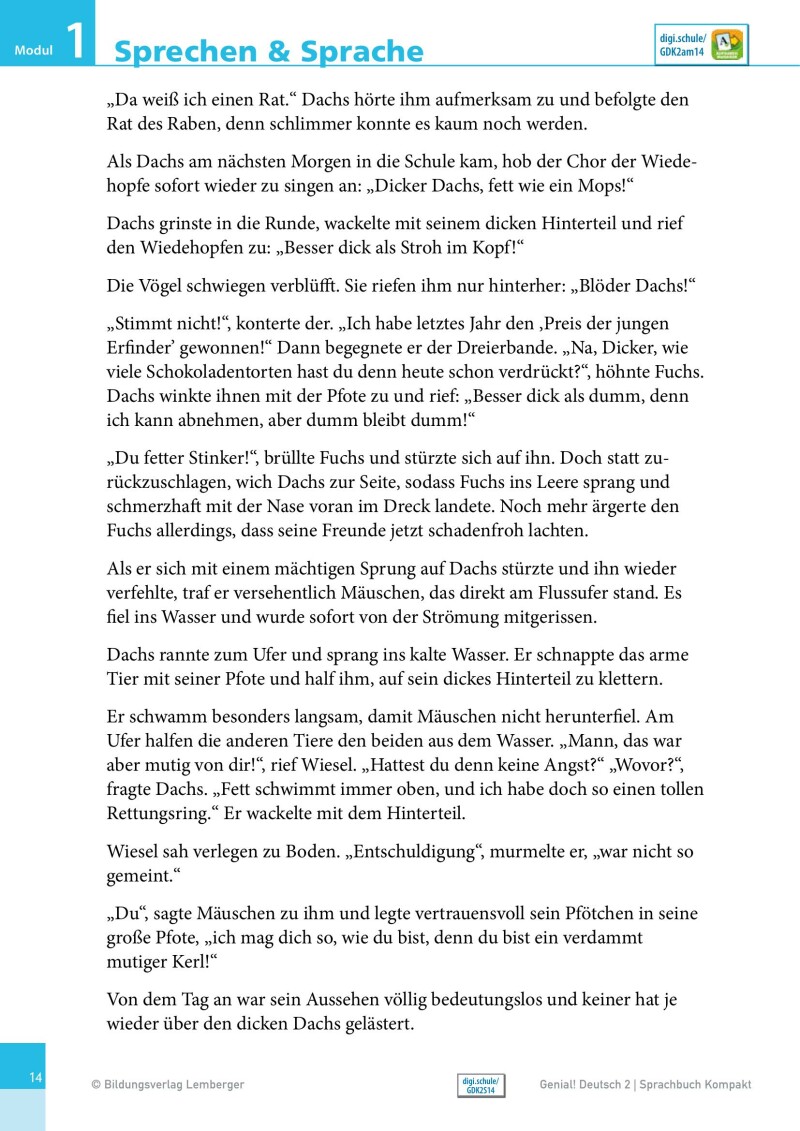 Genial! Deutsch 2 – Sprachbuch Kompakt IKT_Version 1.1: Schulbuch für das Leistungsniveau ”Standard”