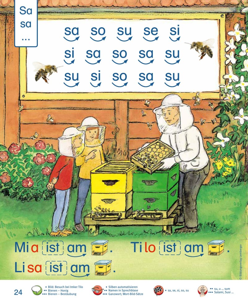 ABC der Tiere 1 - Schulbuch Kompaktausgabe: Lesen in Silben - Silbenfibel