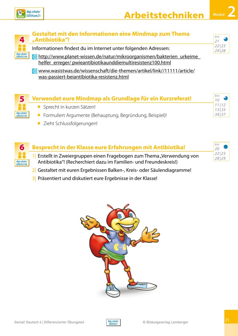 Genial! Deutsch 4 - Sprachbuch IKT NEU: Differenzierter Übungsteil mit Lösungsheft