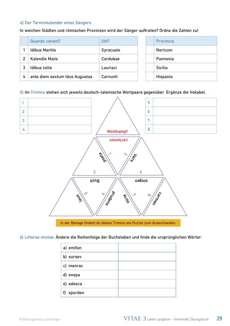 Vitae 3 / Ferienheft