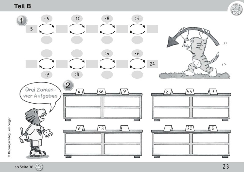 Mathetiger 2 NEU - Schulbuch Tigertrainer - Teil B (für das 2. Semester)
