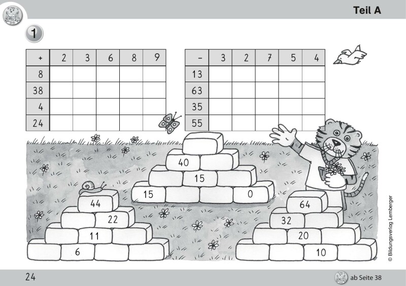 Mathetiger 2 NEU – Schulbuch Tigertrainer – Teil A (für das 1. Semester) – Classic