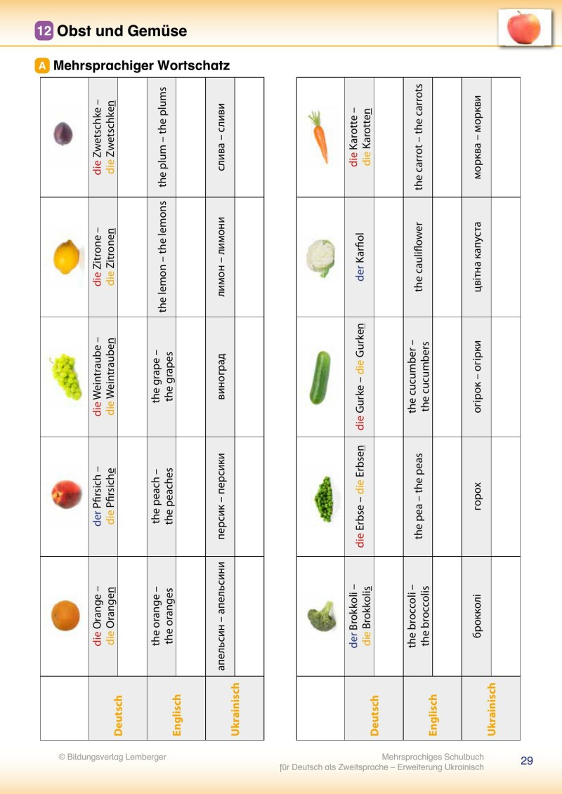 Trutnovskys sprachsensible Lernmaterialien für DaZ - Mehrsprachiges Lehrbuch für Deutsch als Zweitsprache / Erweiterung Ukrainisch