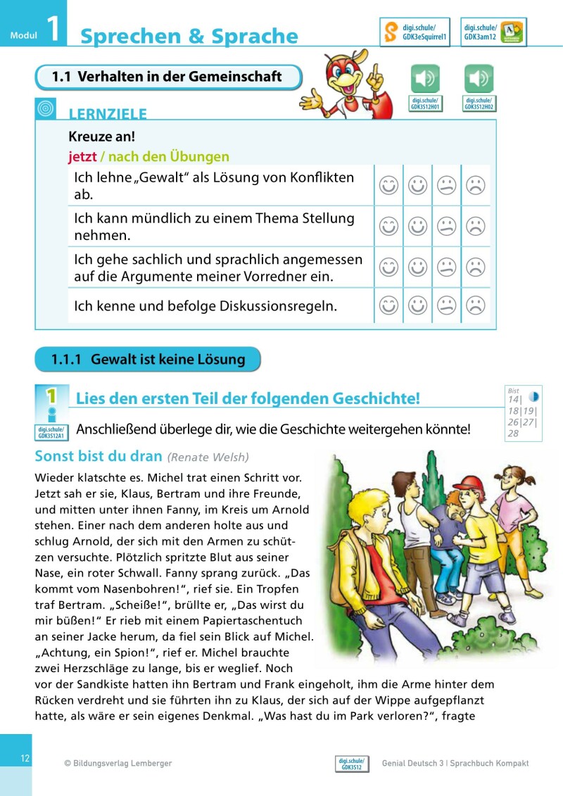 Genial! Deutsch 3 – Sprachbuch Kompakt IKT: Schulbuch für das Leistungsniveau ”Standard”