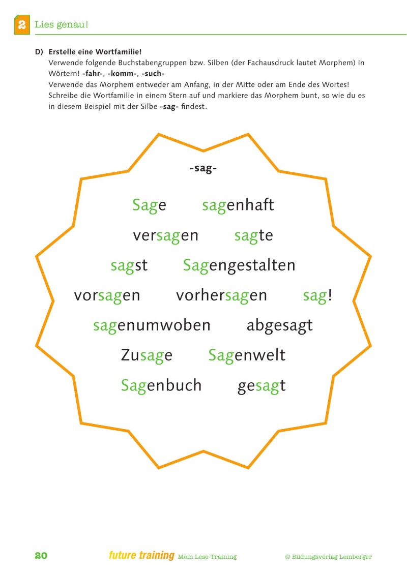 Kompetenz Lernen® - future training - Mein Lese-Training