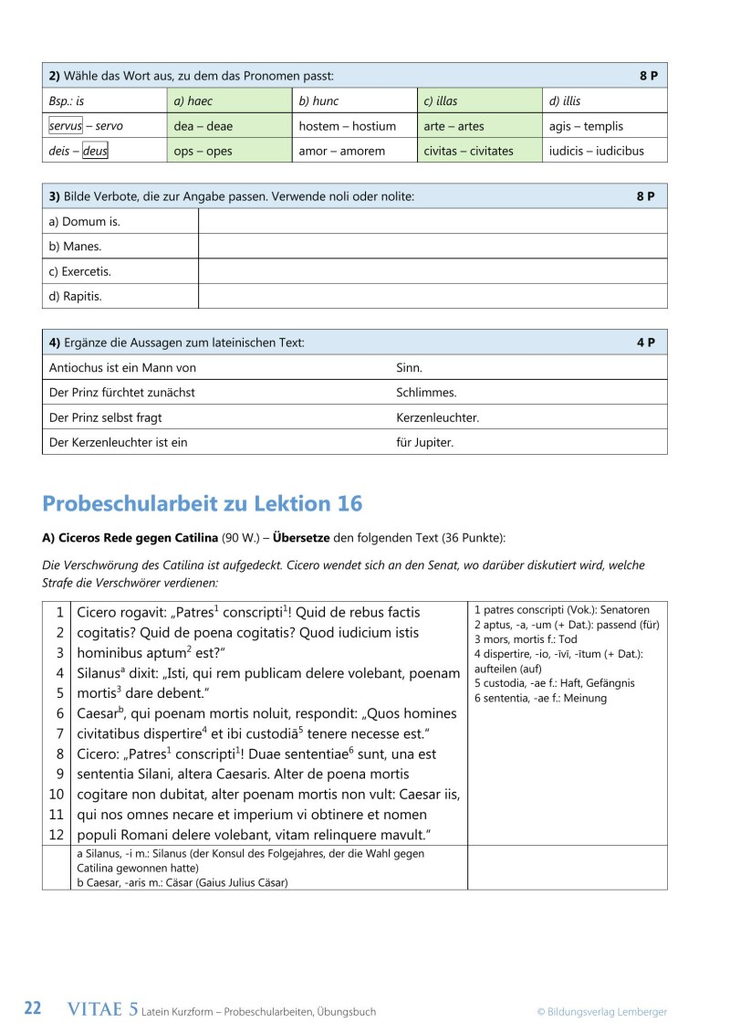 VITAE 5 / Probeschularbeiten