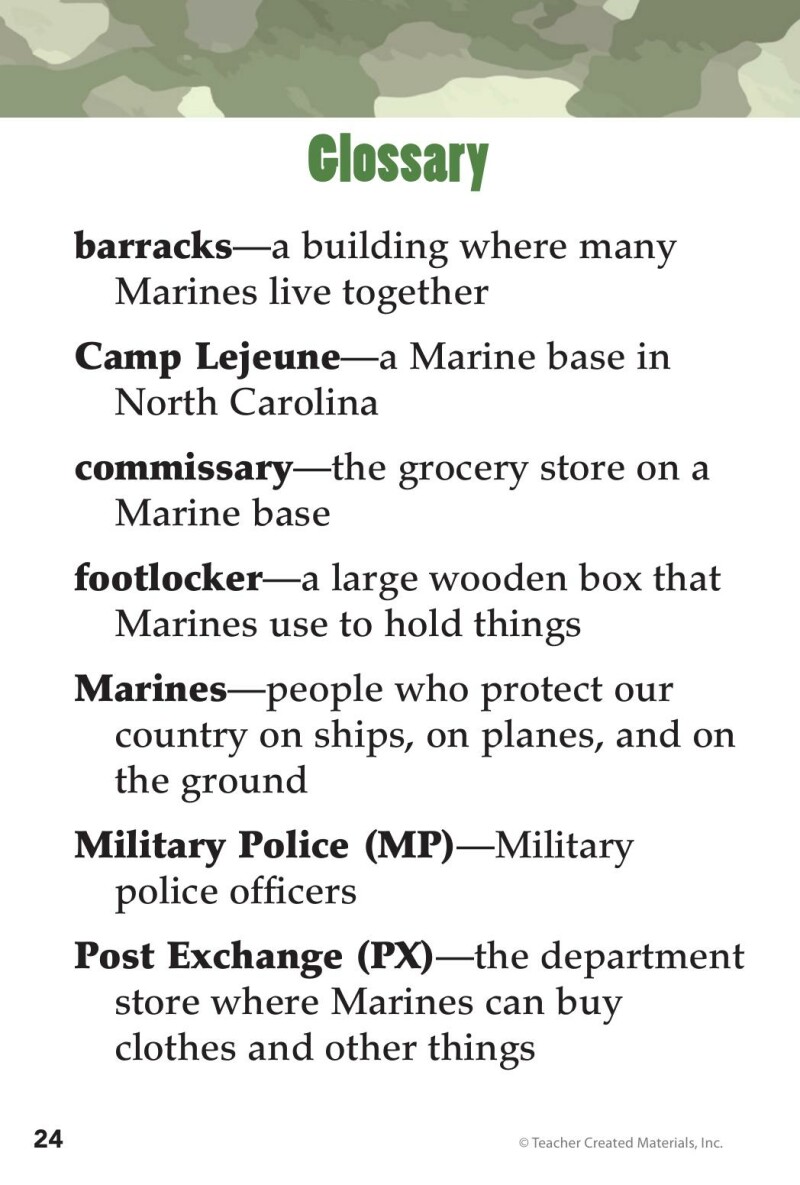 A1 – A Visit to a Marine Base