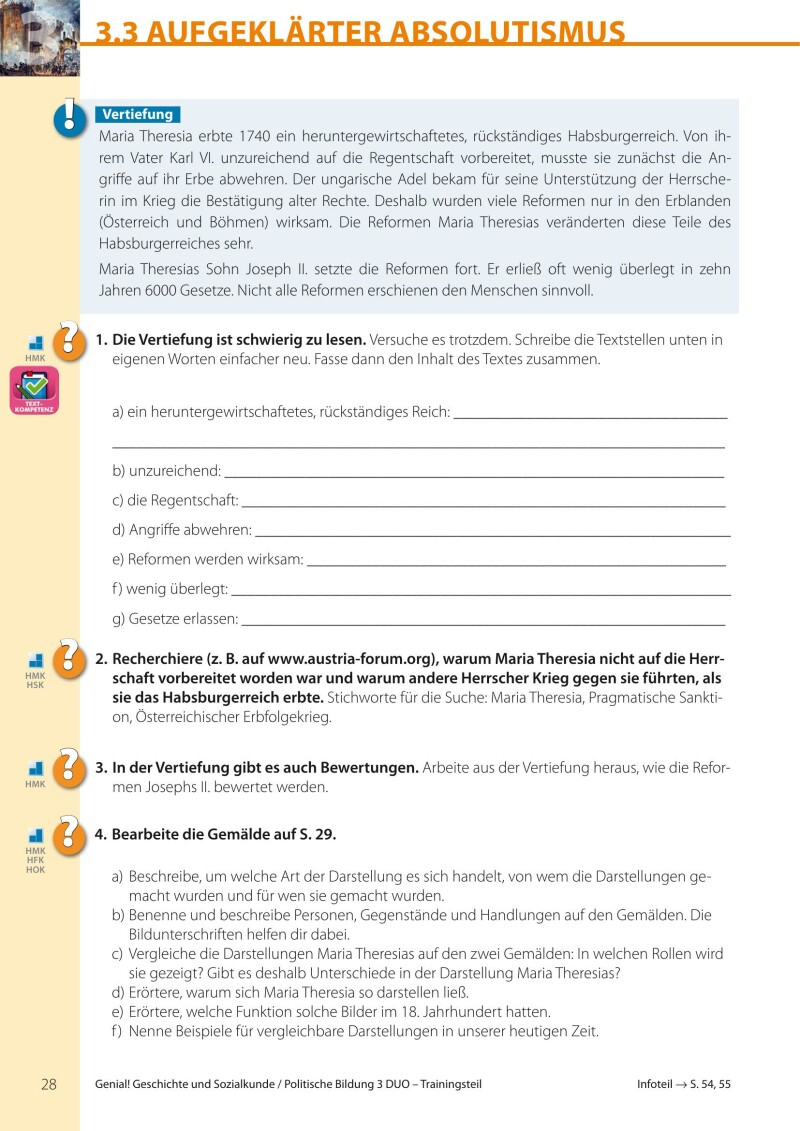 Genial! DUO Geschichte 3 - Trainings-Teil (mit Lösungsheft)