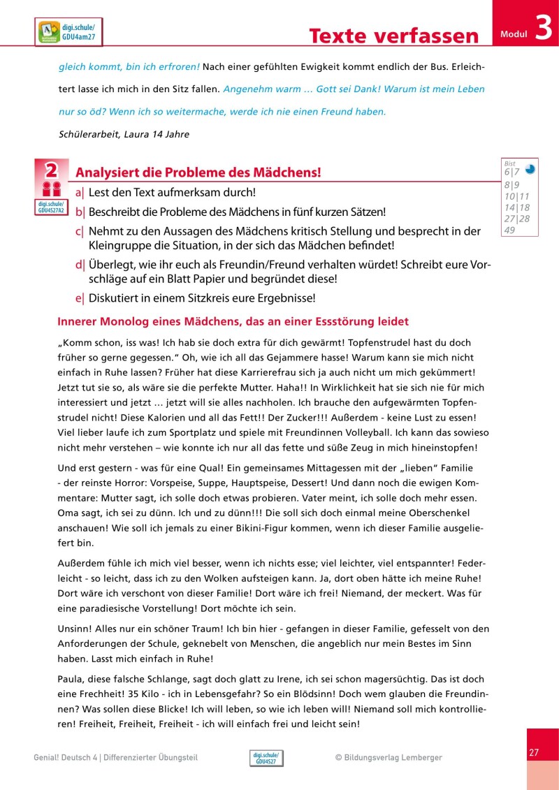 Genial! Deutsch 4 - Sprachbuch IKT NEU: Differenzierter Übungsteil mit Lösungsheft