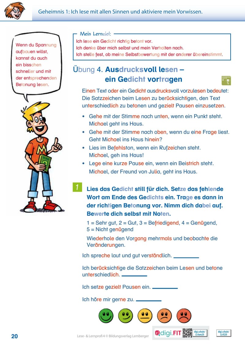 Lese- und Lernprofi 4 LP’23 v1.1 / Schulbuch – silbierte Ausgabe