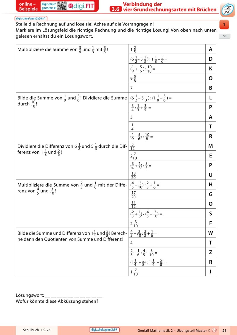 Genial! Mathematik 2 – Übungsteil IKT LP‘23 v1.2: Master Edition