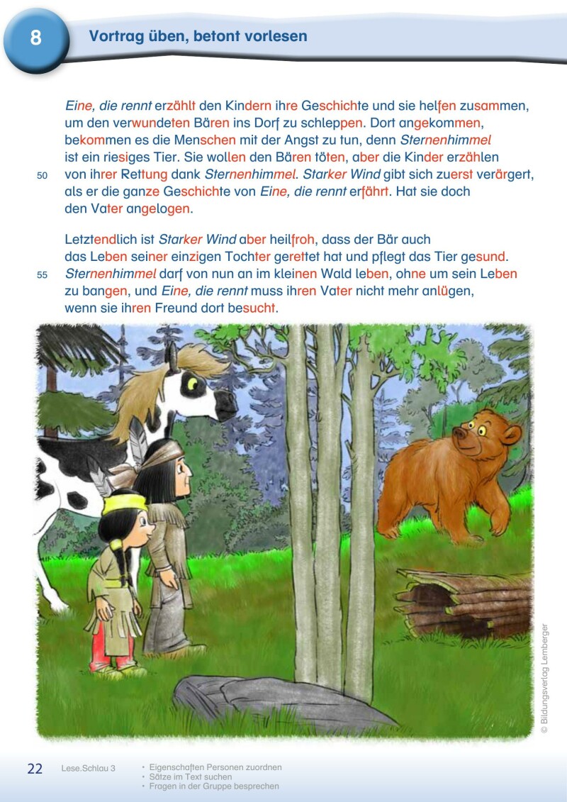 Lese.Schlau 3 - Lesebuch mit Silbenschrift