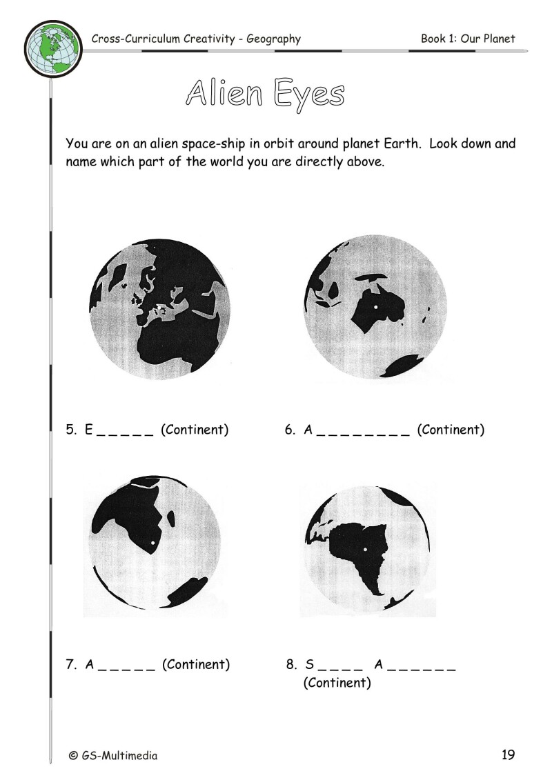 Cross Curriculum Creativity – Geography – Book 1: Our Planet