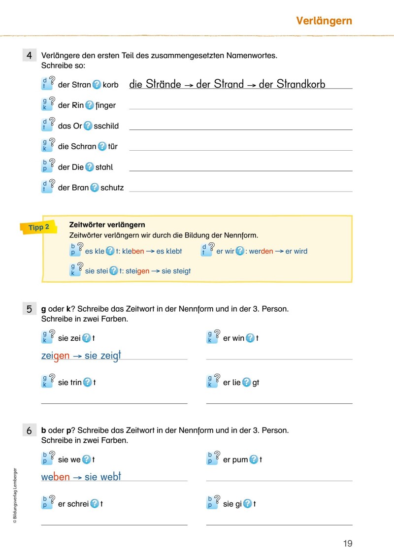 ABC der Tiere 1-4 - Rechtschreibtipps zum Mitnehmen - Arbeitsheft: Strategien - Regeln - Übungen (mit Lösungsteil)