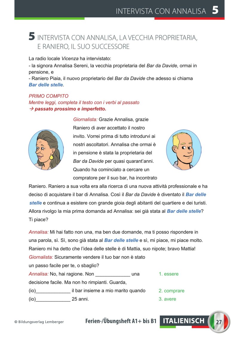 Italienisch – Ferien-Freizeit-Heft A1+/B1