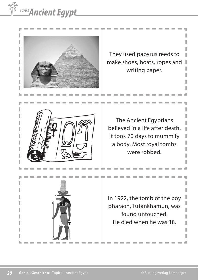 Genial! Geschichte 2 – topics 2: Ancient Egypt