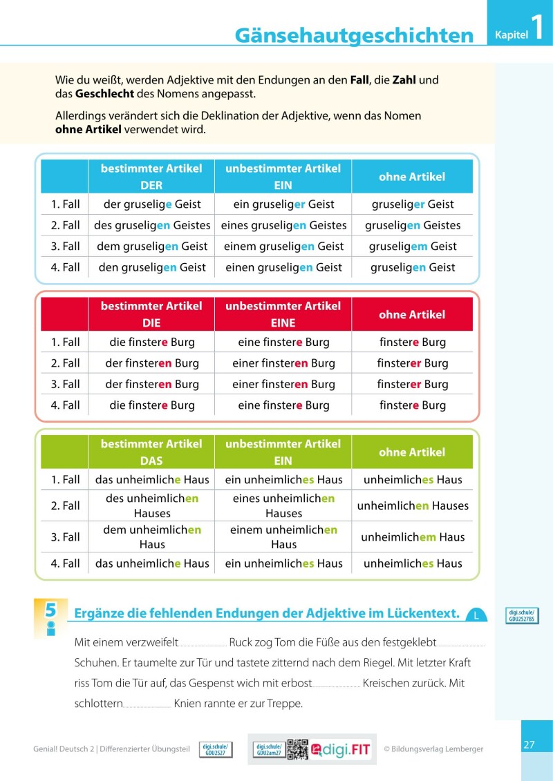 Genial! Deutsch 2 – Sprachbuch IKT LP’23 v.1.1 / Differenzierter Übungsteil