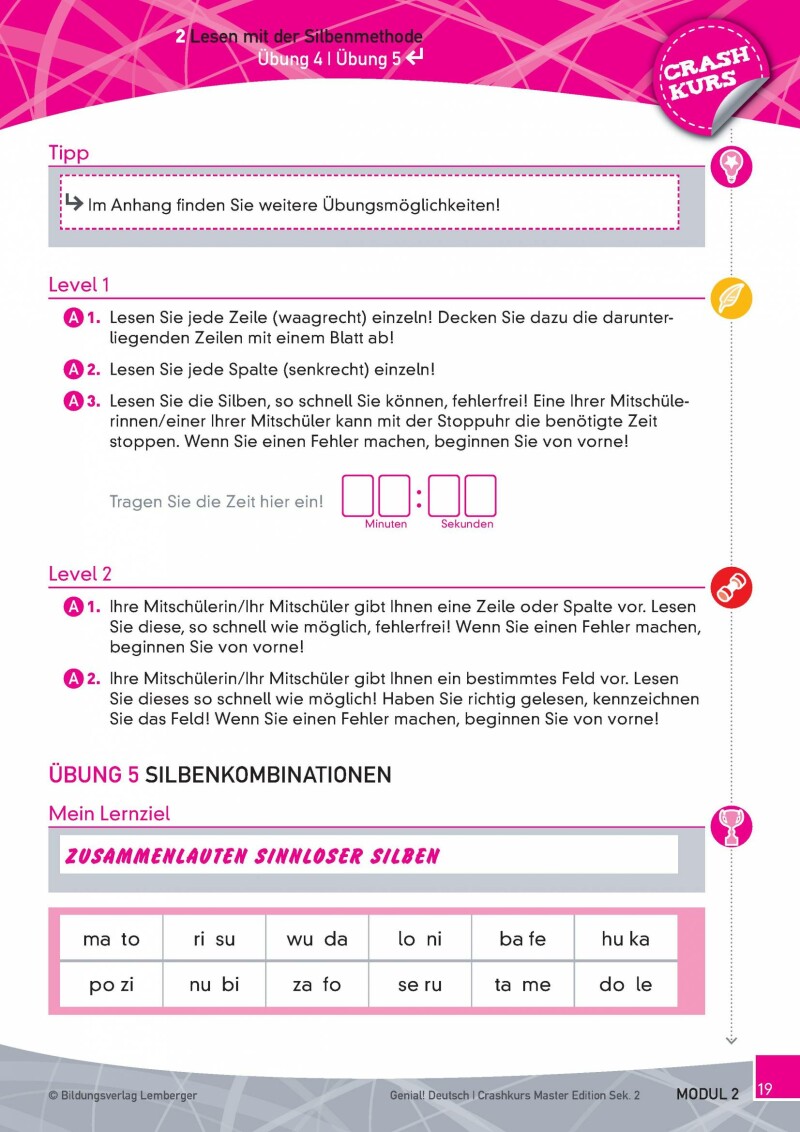 Genial! Deutsch - Crashkurs Lesen: Schulbuch Master Edition