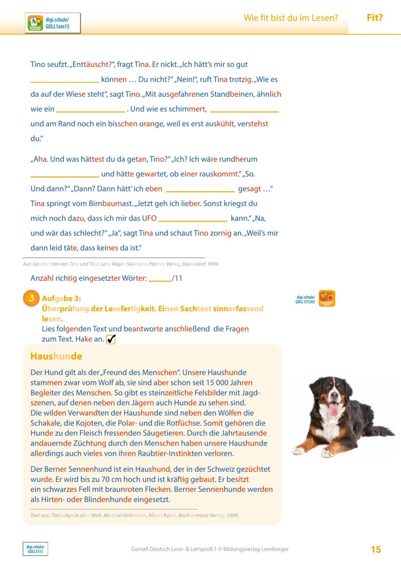 Genial! Deutsch 1 – Lese- und Lernprofi IKT LP’23 v.1.1 / Schulbuch silbierte Ausgabe