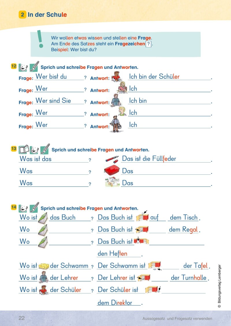 INDIGO - DaZ-Silben-Themen-Wörterbuch: Arbeitsheft