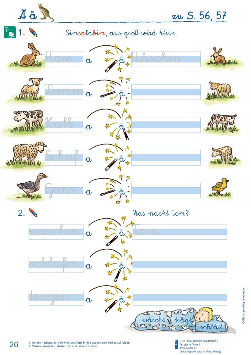 ABC der Tiere 1 – Schulbuch: Schreiblehrgang – Teil B Schreibschrift LP‘23 v.1.1