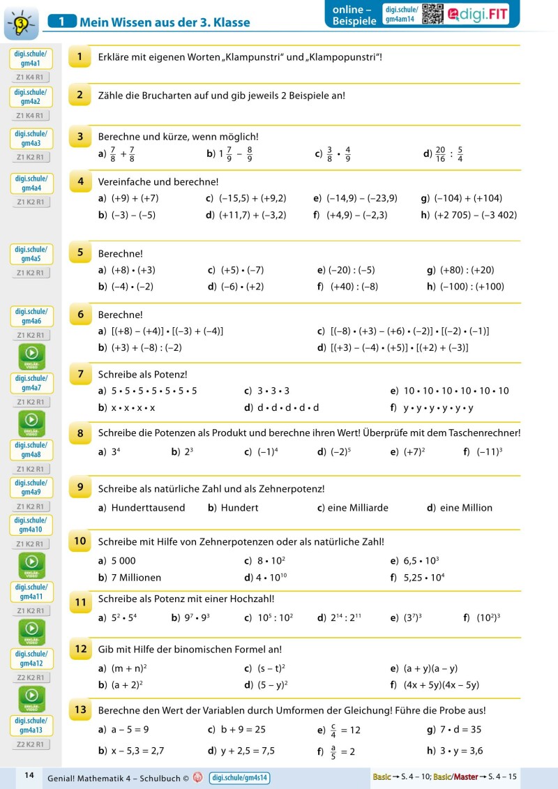 Genial! Mathematik 4 – Schulbuch IKT LP‘23 v.1.1