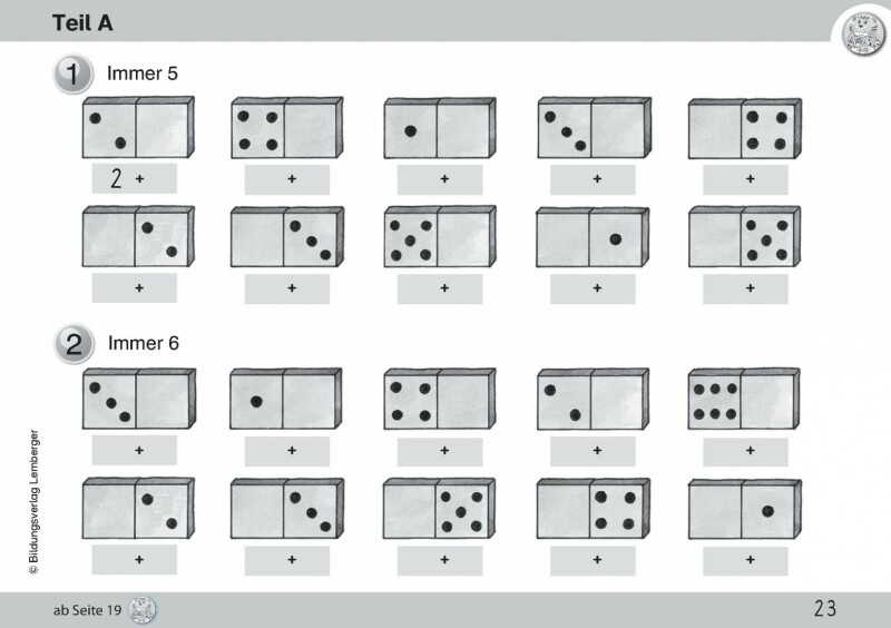 Mathetiger 1- Schulbuch Tigertrainer (2-teilig)