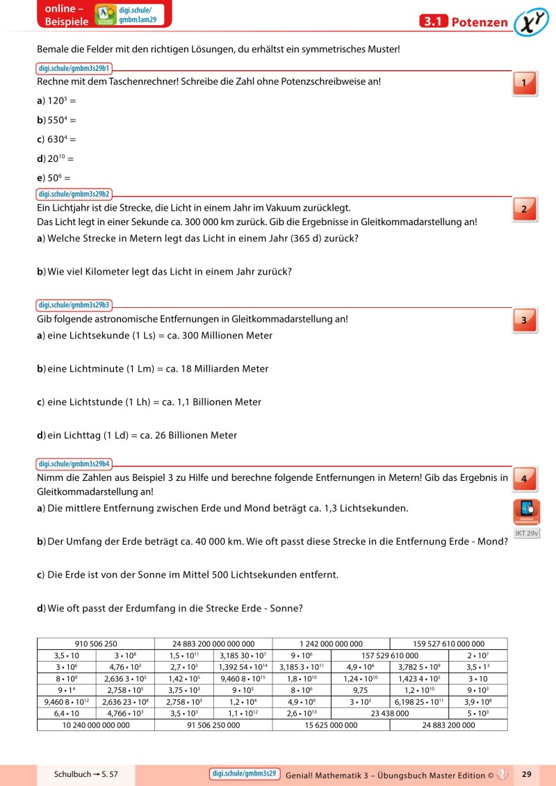 Genial! Mathematik 3 IKT – Übungsteil Basic + Master Edition v3.3