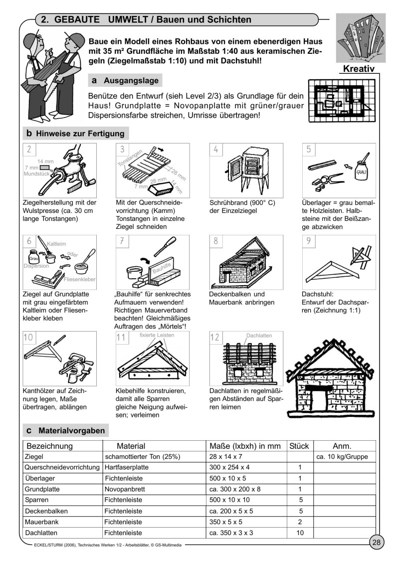 Technisches Werken 1-2 - Arbeitsblätter - Schulbuch