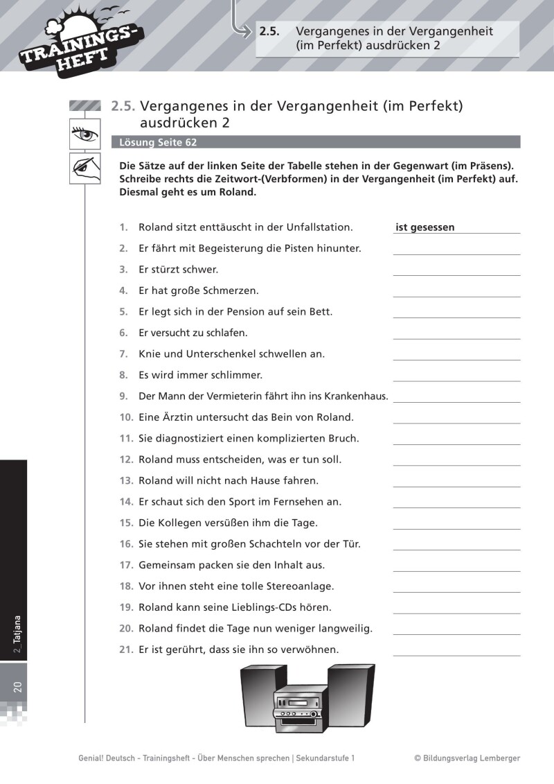 Genial! Deutsch – Trainingsheft Über Menschen sprechen: Mündllich erzählen – Sek 1