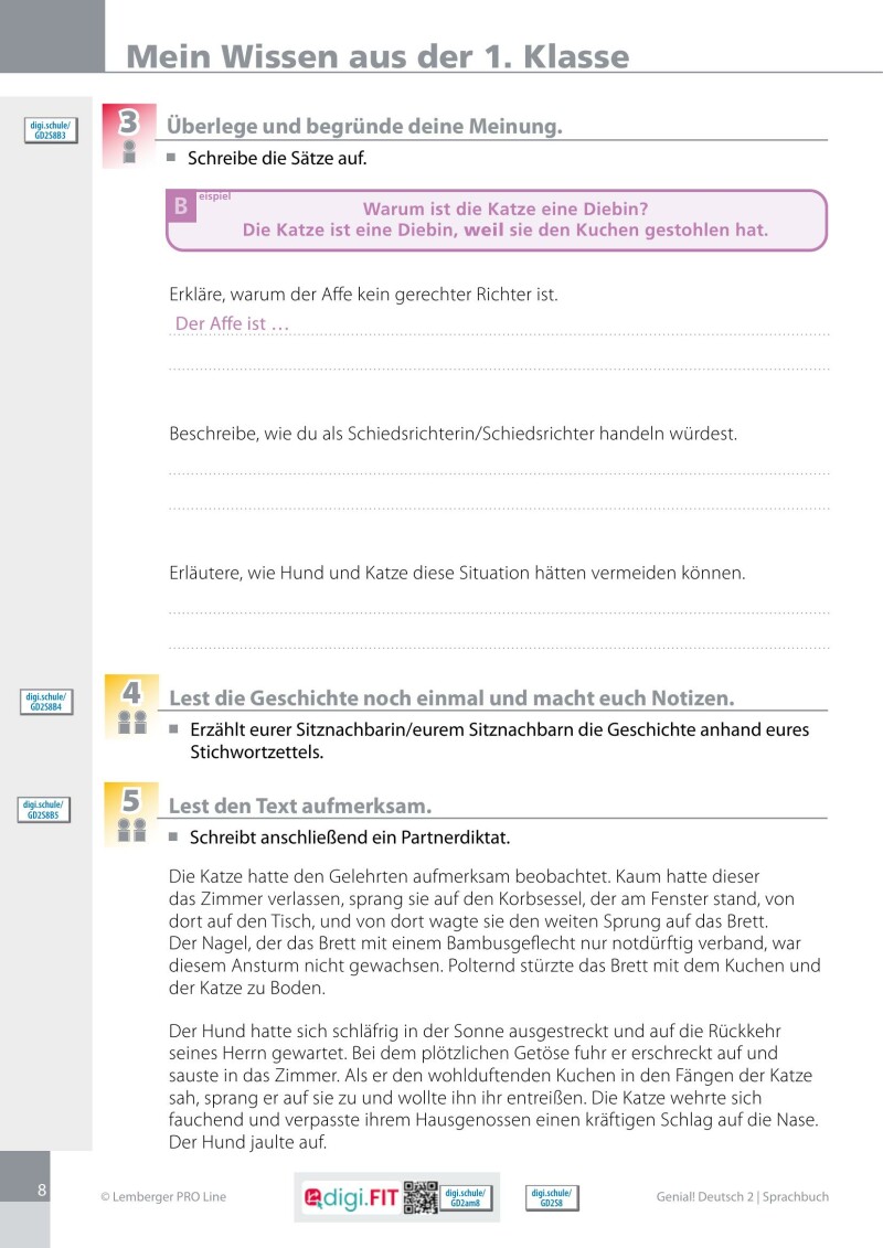 Genial! Deutsch 2 – Sprachbuch IKT LP’23 v.1.2 / Schulbuch PLUS Lizenz