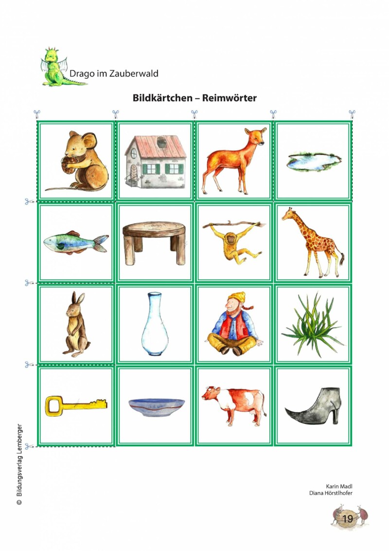 Drago im Zauberwald – Zauberhafte Schulvorbereitung: Übungsmaterial zur Förderung der Vorläuferfähigkeiten des Lese- und Schreiblernprozesses