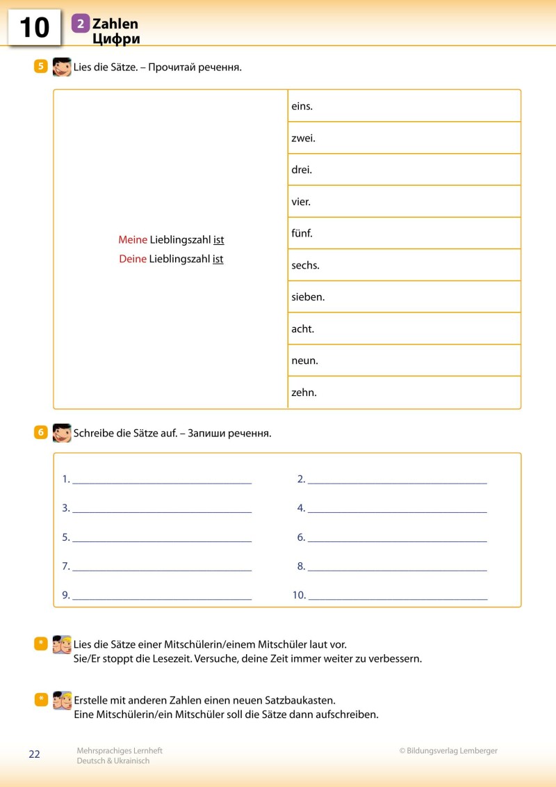 Trutnovskys sprachsensible Lernmaterialien für DaZ – Mehrsprachiges Lernheft / Deutsch & Ukrainisch