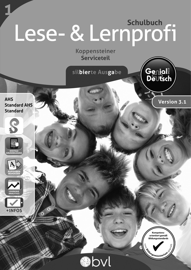 Genial! Deutsch 1 - Lese- und Lernprofi IKT - Version 3.1: Silbierte Ausgabe Serviceteil