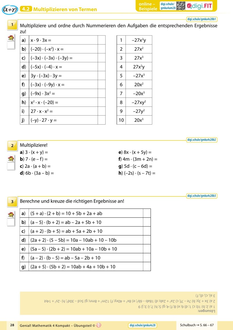 Genial! Mathematik 4 - Kompakt IKT v2.3 – Übungsteil