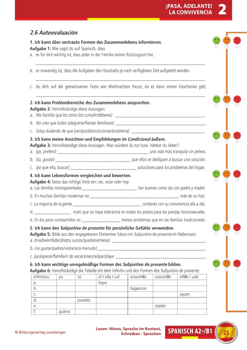 Spanisch A2+/B1 Lesen-Hören, Sprache im Kontext, Schreiben-Sprechen_Arbeitsbuch inkl. 2 Audio-CDs