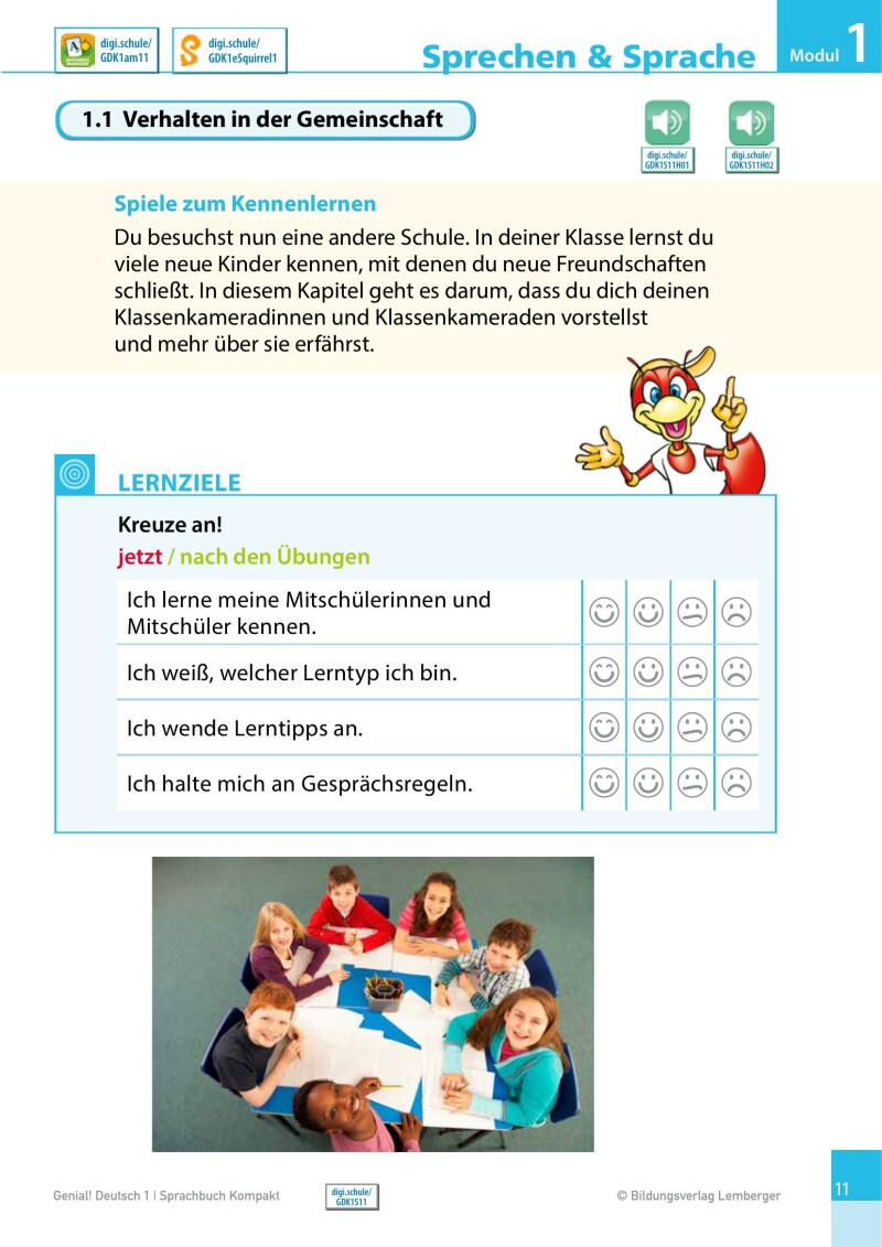 Genial! Deutsch 1 – Sprachbuch Kompakt IKT_Version 1.2: Schulbuch für das Leistungsniveau ”Standard”