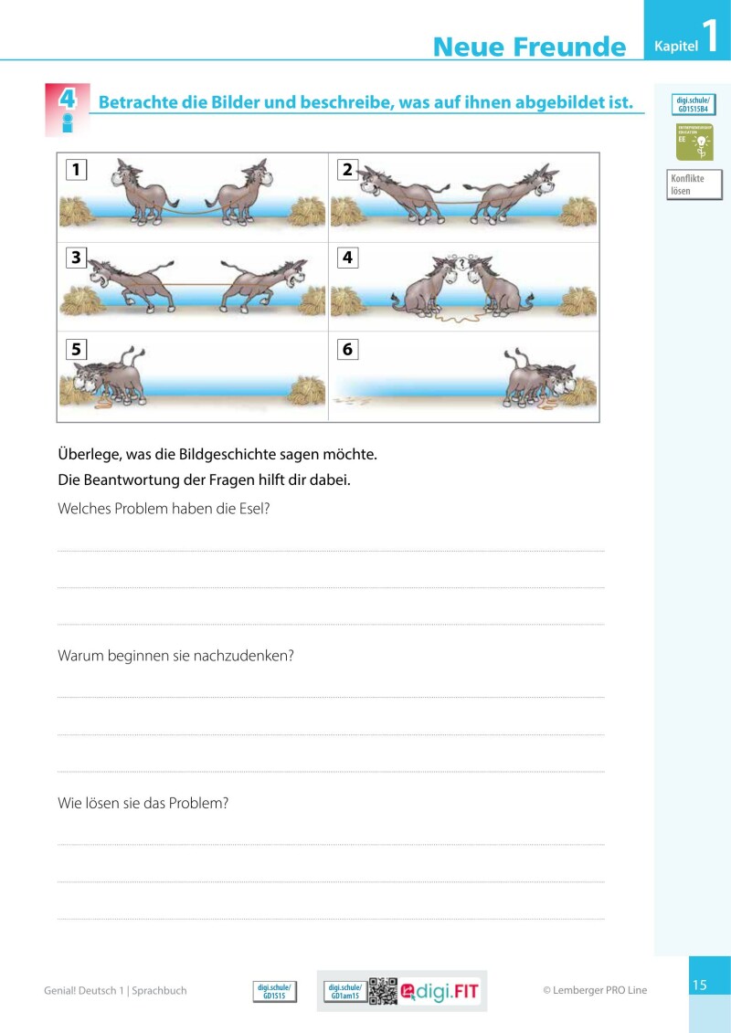 Genial! Deutsch 1 – Sprachbuch IKT LP’23 v.1.2 / Schulbuch