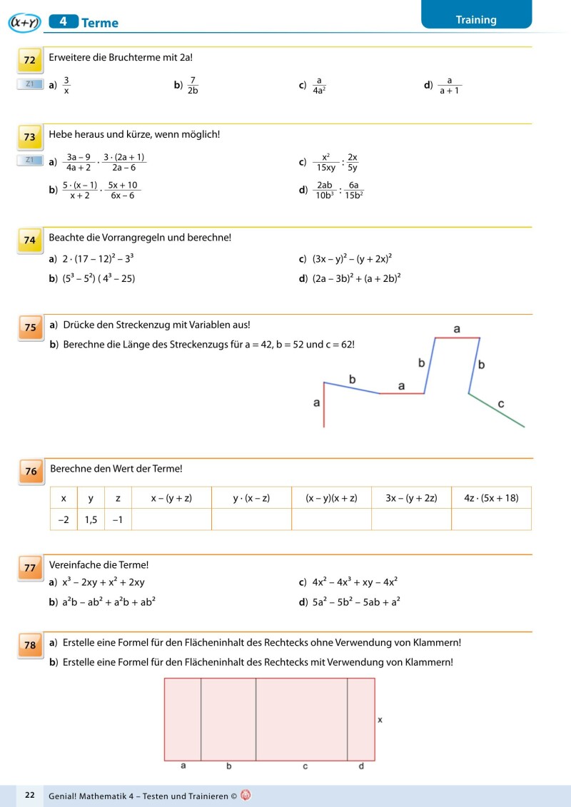 Genial! Mathematik 4 – Testen und Trainieren_LP’23