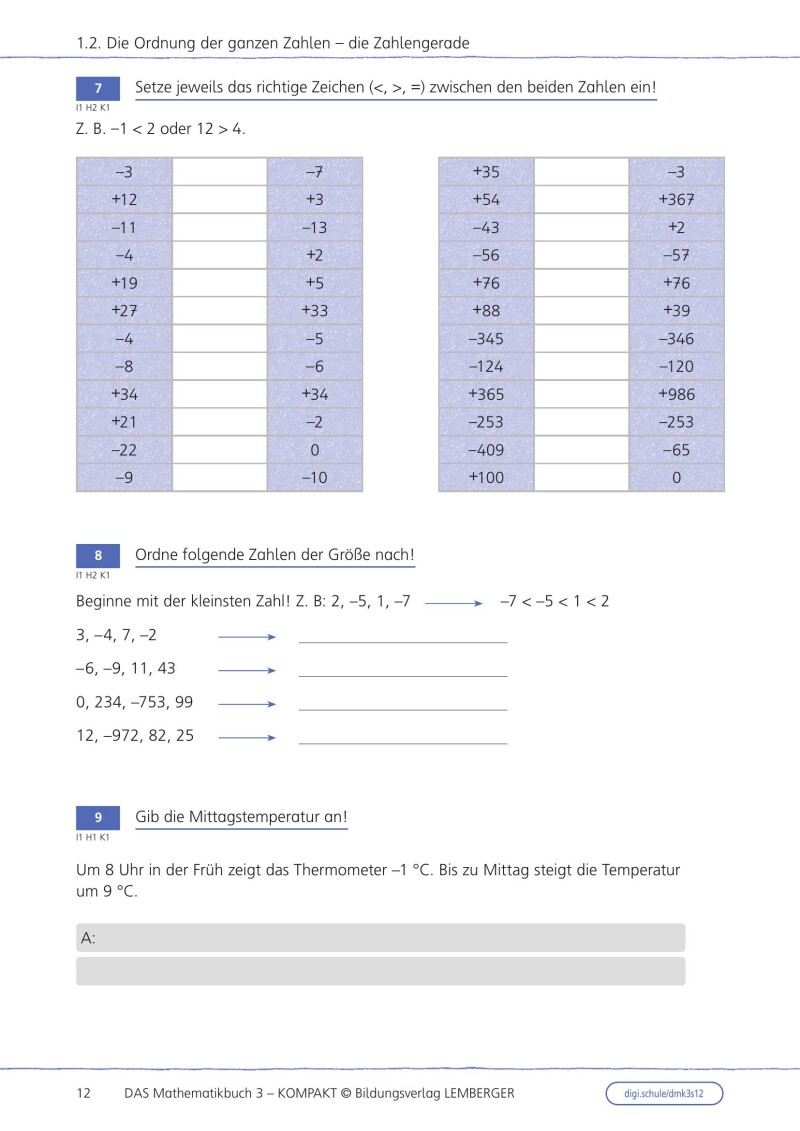 DAS Mathematikbuch 3 – KOMPAKT Grundkompetenzen-Training / Schulbuch