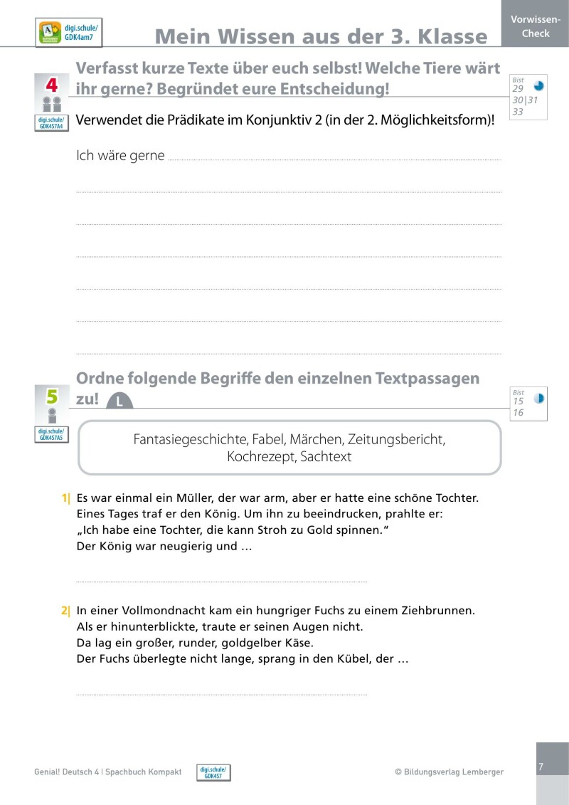 Genial! Deutsch 4 – Sprachbuch Kompakt IKT_Version 1.2: Schulbuch mit E-Book für das Leistungsniveau ”Standard”