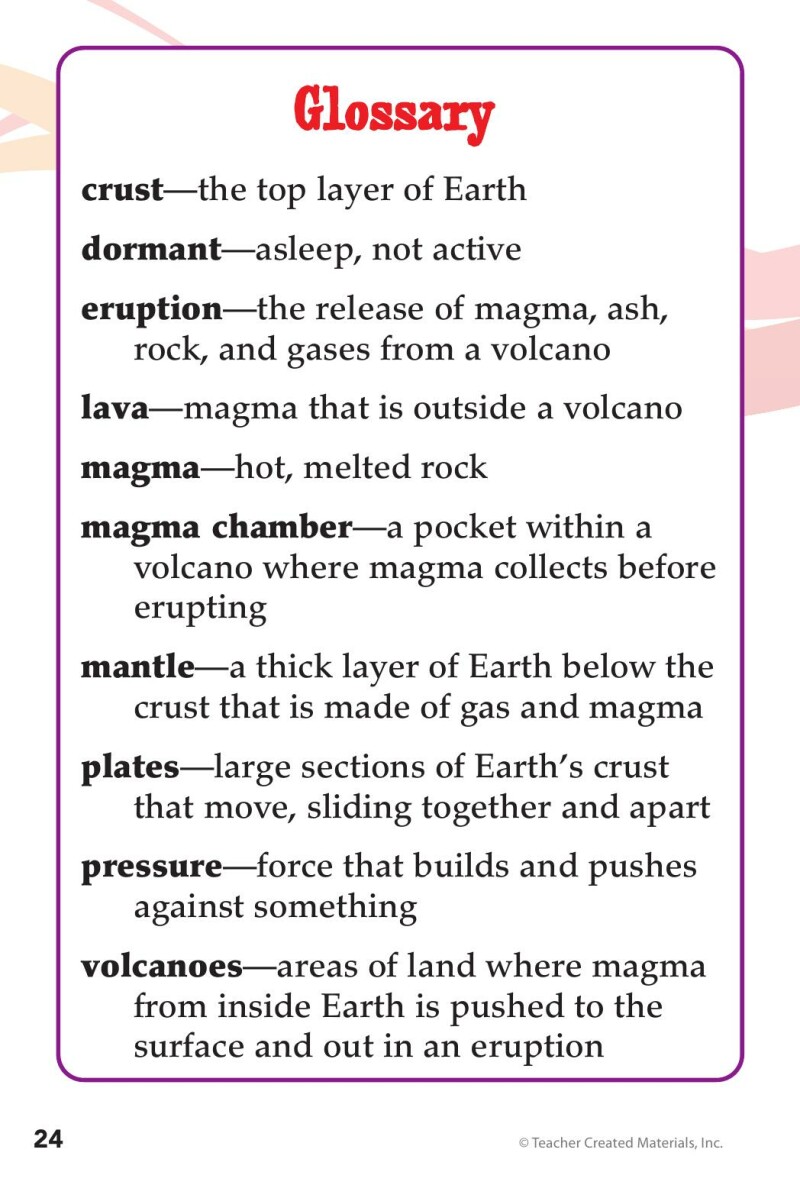 A1 – Volcanoes!