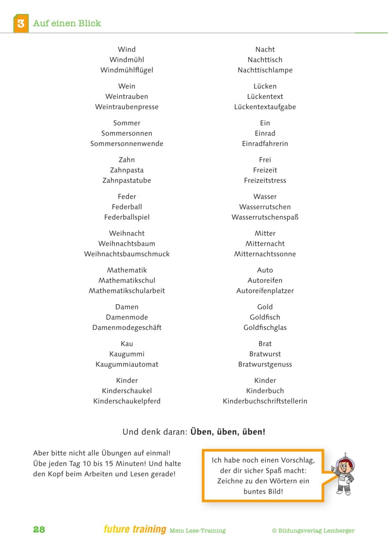 Kompetenz Lernen® - future training - Mein Lese-Training