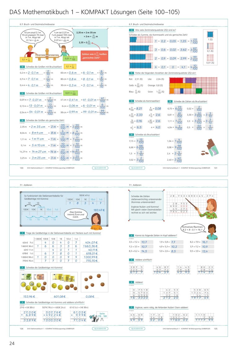 DAS Mathematikbuch 1 - KOMPAKT: Grundkompetenzen-Training - Lösungen