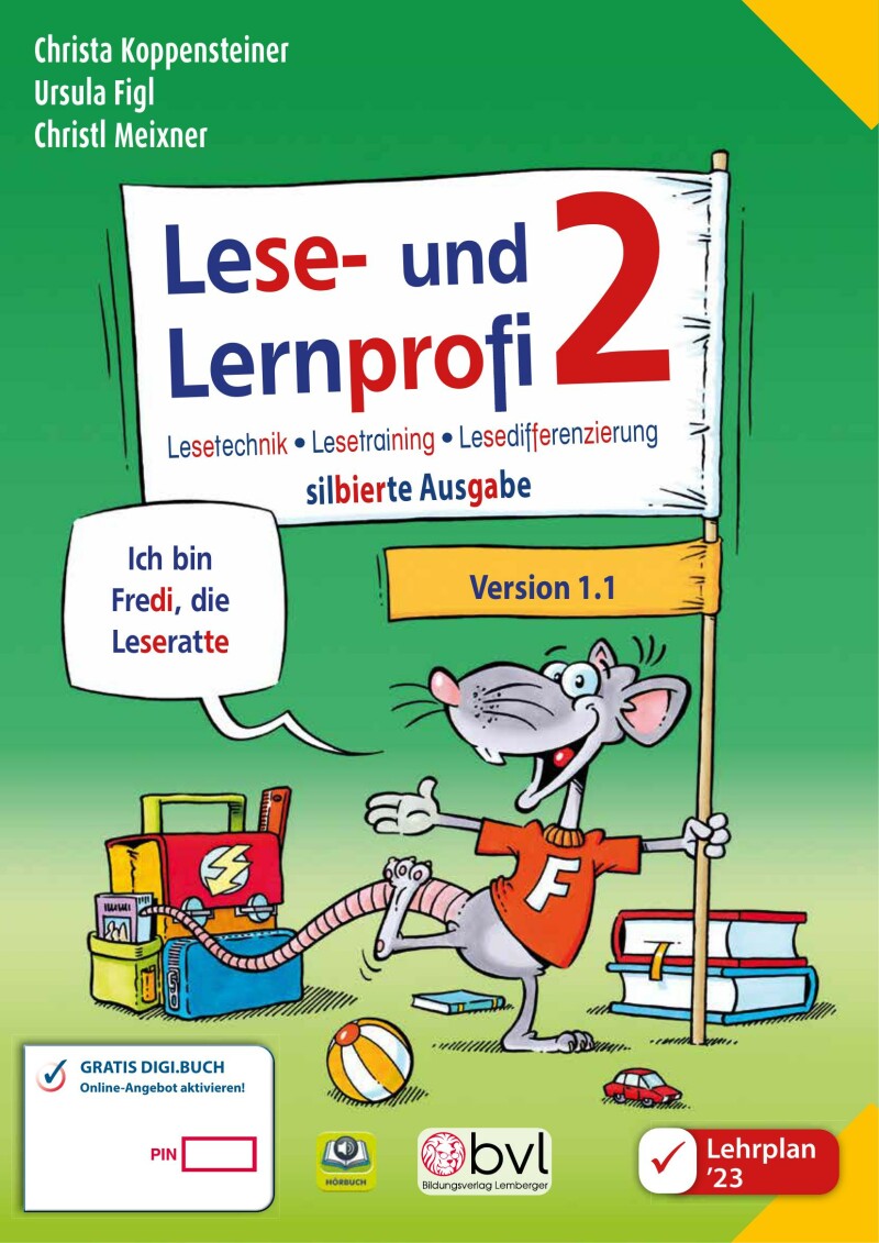 Lese- und Lernprofi 2 LP’23 v1.1 / Schulbuch – silbierte Ausgabe