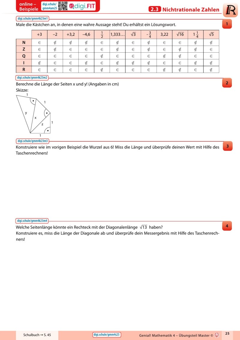 Genial! Mathematik 4 – Übungsteil Basic + Master Edition IKT